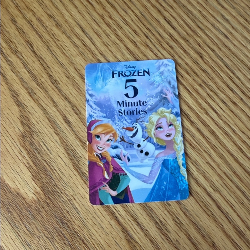 Disney Frozen 5 Minute Stories Card with Blue and Purple